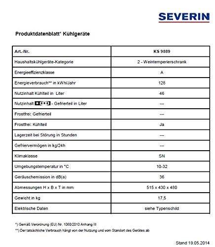 Severin KS 9889 Weinkühlschrank - 3