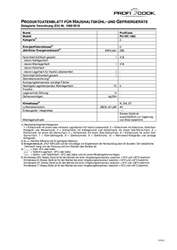 Profi Cook PC-WC 1065 Weinkühlschrank - 3