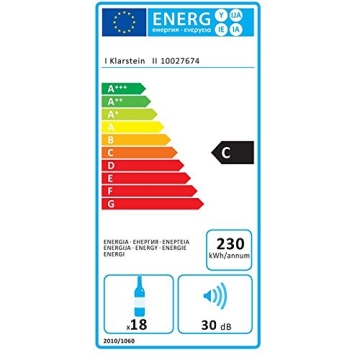 Klarstein Vinesse Weinkühlschrank EU Label